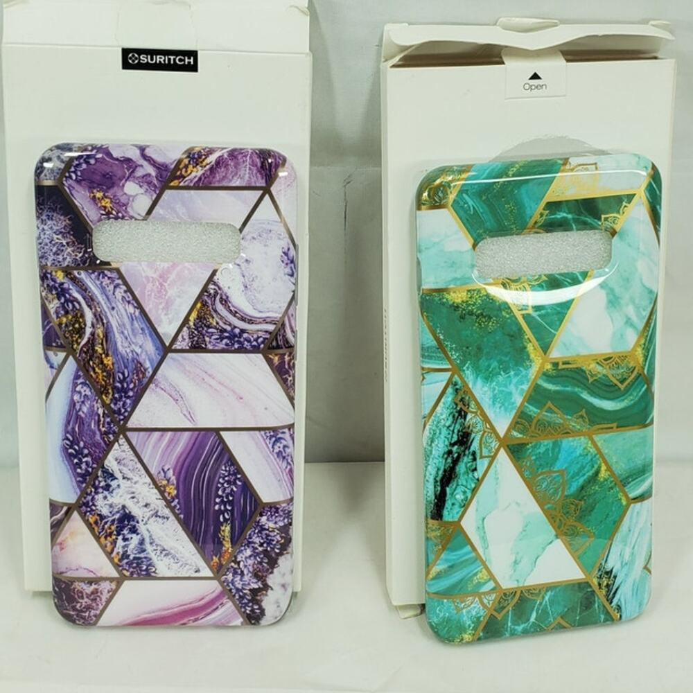 SURITCH Marble Galaxy S10 Case 2 Pack New